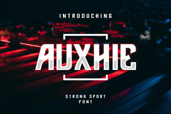 Auxhie: A Bold Display Font for Modern Editorial Design