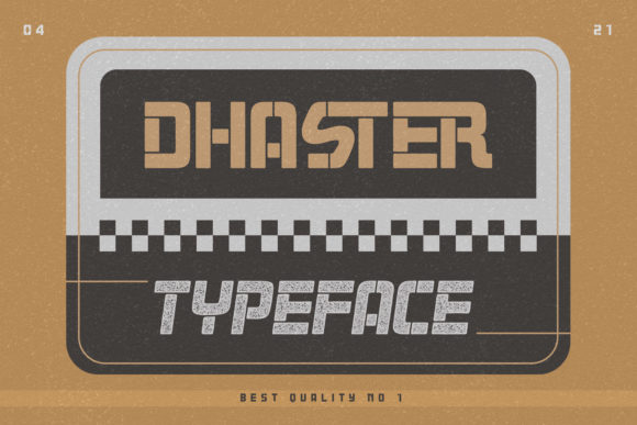 Dhaster: A Bold Display Font for Makers and Creative Sellers