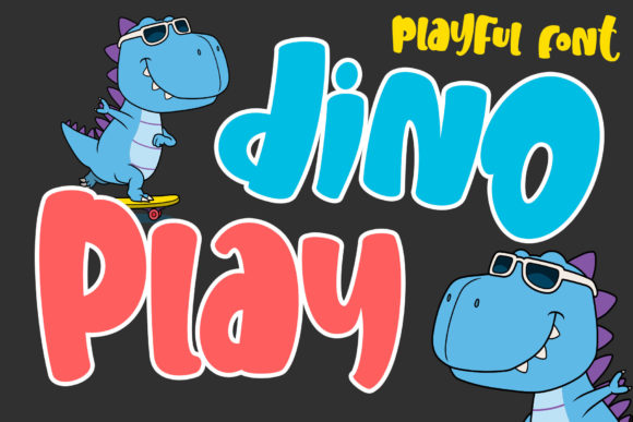 Dino Play: A Chunky, Cheerful Display Font for Crafters and Makers