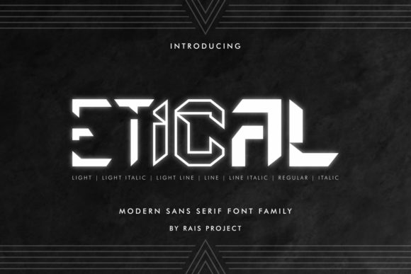 Etical: A Futuristic Typeface for Bold Editorial Design
