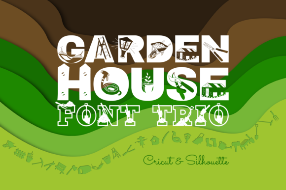 Garden House Trio: A Versatile Font for Crafters and Product Designers