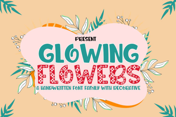 Glowing Flowers: A Designer’s Go-To Display Font for Cute & Playful Branding