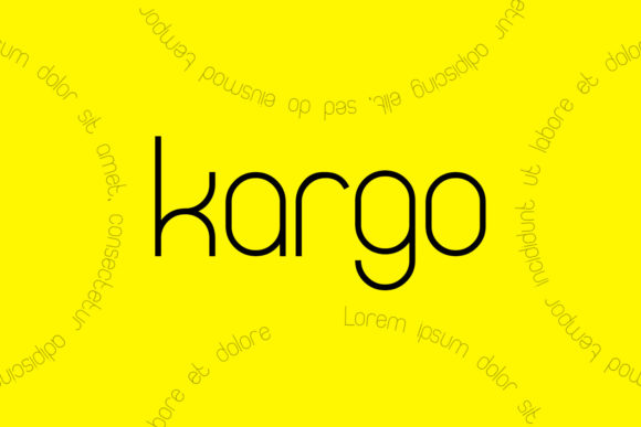 Kargo: A Modern Display Font for Digital Design Projects