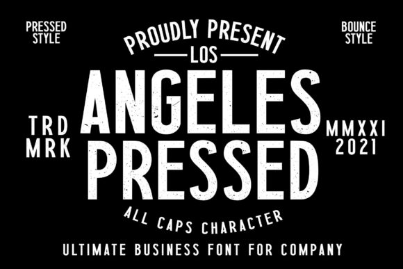 Los Angeles Press: A Bold Display Font for Web Designers and Digital Makers
