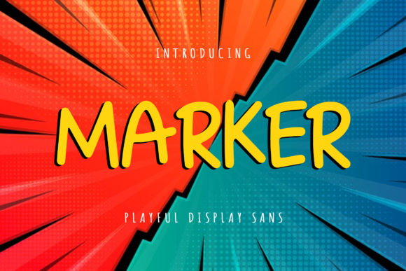 Marker: A Playful Display Font for Modern Editorial Design