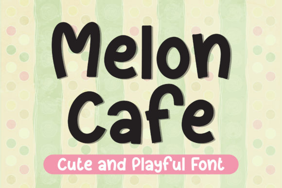 Melon Cafe: A Playful Display Font for Editorial Design and Digital Publishing