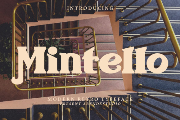 Mintello: A Vintage Display Font for Modern Editorial Design
