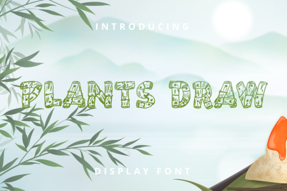 Plants Draw: A Playful Display Font for Scroll-Stopping Marketing Visuals