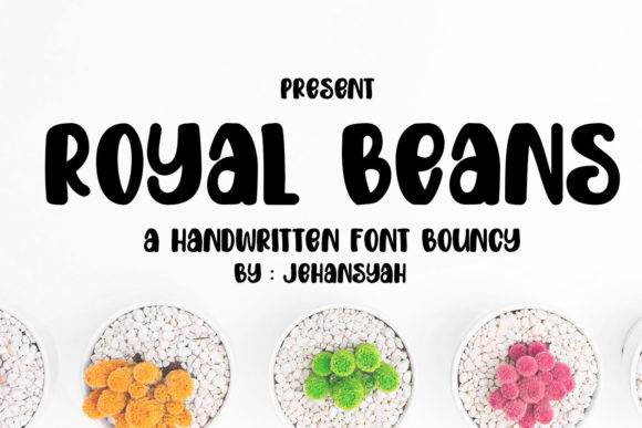 Royal Beans: A Cute Display Font for Handmade Labels, Invitations, and More