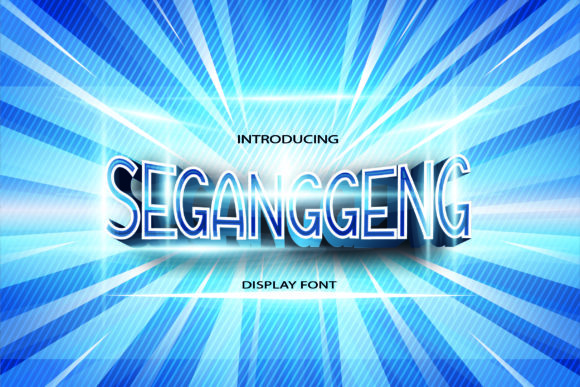 Seganggeng: A Fresh Display Font for Handmade Labels, Invitations, and Creative Packaging