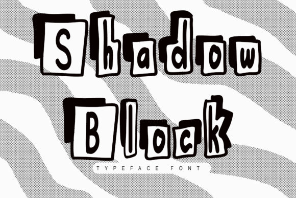 Shadow Block: A Bold Display Font for Modern Web Design Projects