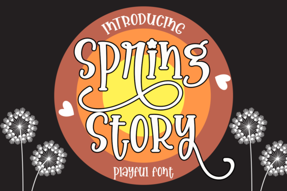 Spring Story: A Playful Display Font for Crafters and Small Product Makers