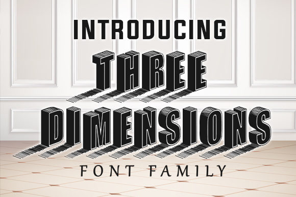 Three Dimensions: A 3D Display Font That Elevates Web Design