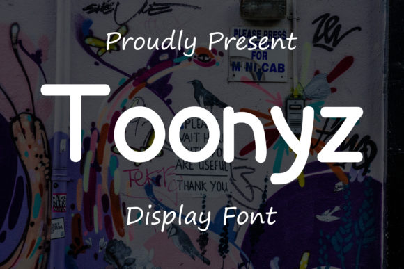 Toonyz: A Playful Display Font for Modern Web Design and Digital Branding